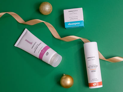 Green People Christmas product banner