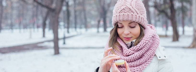 Natural protection for dry lips during cold winter weather image