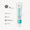 Weiße Tube Minty Cool Zahnpasta (50 ml) neben Zertifizierungssymbolen für Bio, fluoridfrei und tierversuchsfrei.
