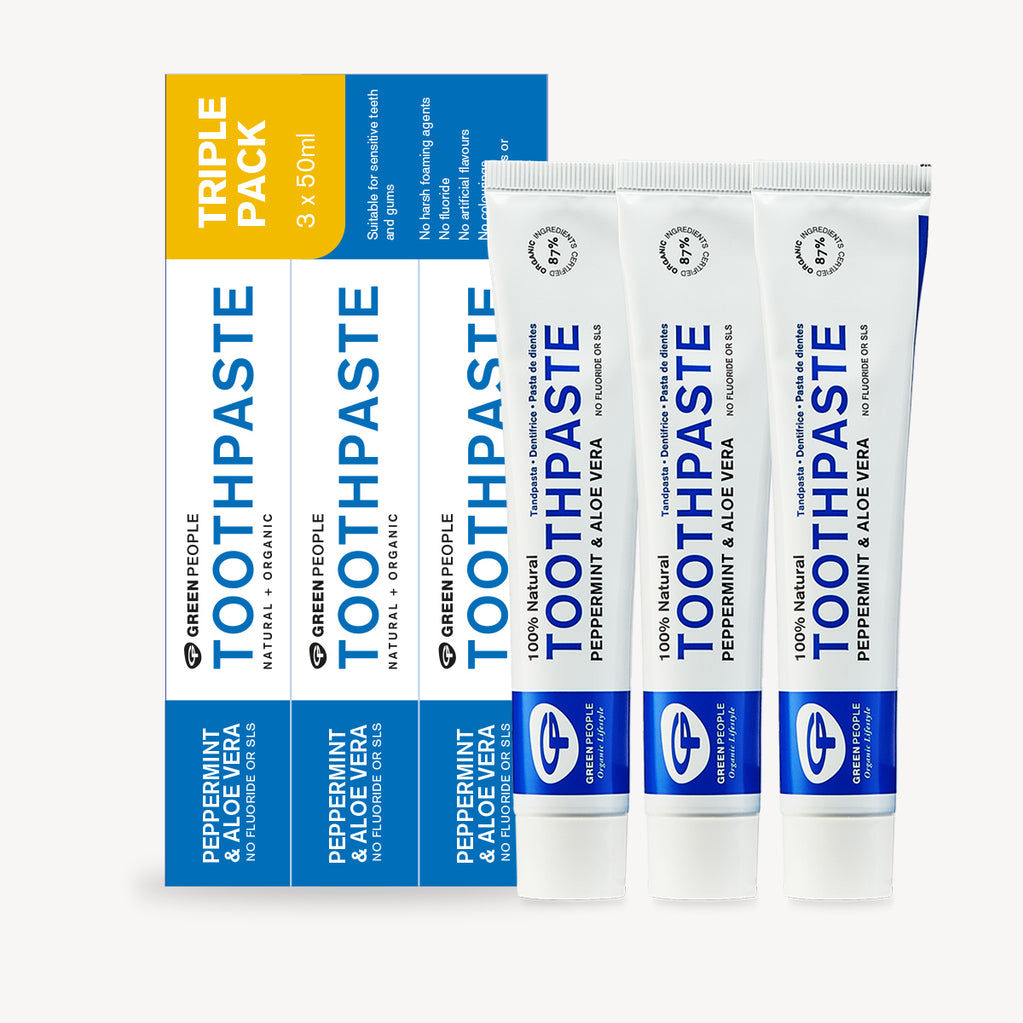 Peppermint & Aloe Vera Toothpaste Multipack 3 x 50ml