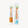 Eine Tube Organic Children Mandarine & Aloe Vera Zahnpasta steht neben ihrer passenden illustrierten Verpackung. image