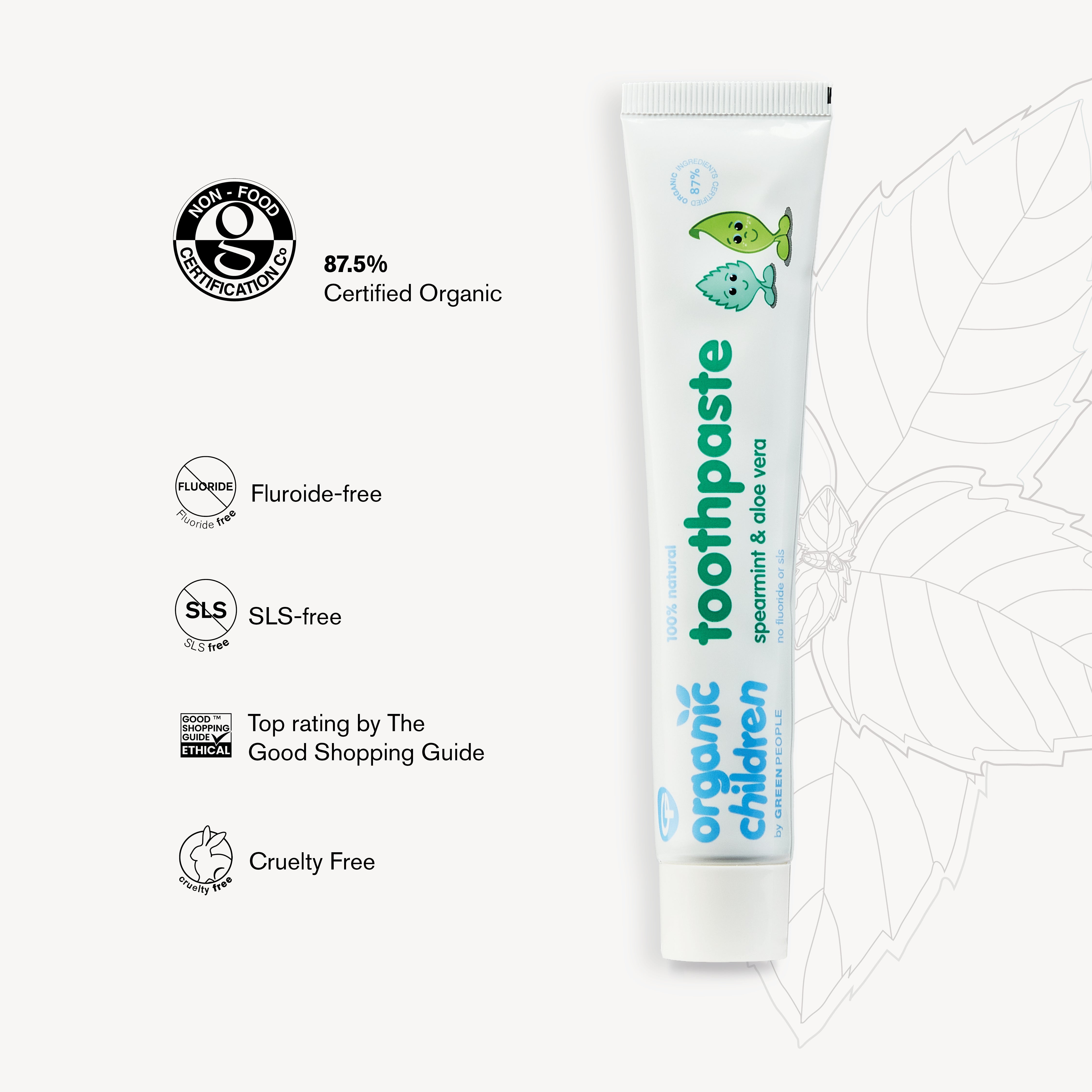 zahnpasta aloe Bio -Kinder -Spearminze & Aloe Vera Zahnpasta